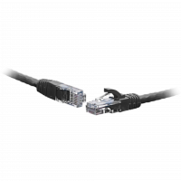 Коммутационный шнур U/UTP 4-х парный cat.6 0.3м PVC standart чёрный в Максэлектро