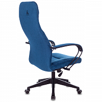 Кресло руководителя Бюрократ CH-608Fabric темно-синий Velvet 29 крестовина пластик в Максэлектро