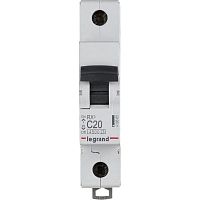 Выключатель автоматический модульный 1п C 20А 4.5кА RX3 Leg 419665 в Максэлектро