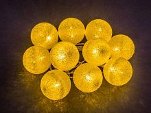 Гирлянда светодиодная "Золотые шарики" 14 048 NGF-D010-10WW-2AA ткань NAVIGATOR 14048 в Максэлектро