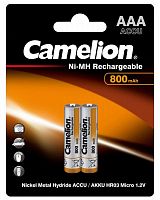Аккумулятор AAA/R03 800мА.ч NI-MN BP-2 металлик (блист.2шт) Camelion 3674 в Максэлектро