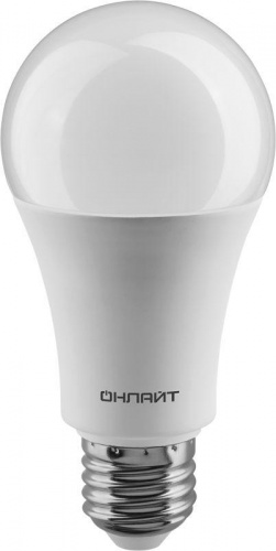Лампа светодиодная 61 158 OLL-A60-20-230-4K-E27 20Вт грушевидная ОНЛАЙТ 61158 в Максэлектро