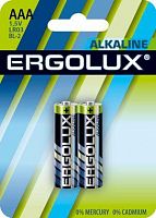 Элемент питания алкалиновый AAA/LR03 1.5В Alkaline BL-2 (блист.2шт) Ergolux 11743 в Максэлектро