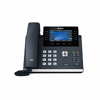 SIP-телефон Yealink SIP-T46U, цветной экран, 2 порта USB, 16 аккаунтов, BLF, PoE, GigE, без БП в Максэлектро