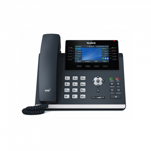 SIP-телефон Yealink SIP-T46U, цветной экран, 2 порта USB, 16 аккаунтов, BLF, PoE, GigE, без БП в Максэлектро