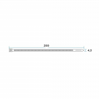 Хомут кабельный 4.3х200 нейл. под винт бел. (уп.100шт) Rexant 07-0204 в Максэлектро