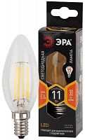 Лампа светодиодная филаментная F-LED B35-11w-827-E14 B35 11Вт свеча E14 тепл. бел. ЭРА Б0046985 в Максэлектро