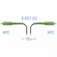 Патчкорд оптический FTTH SC/APC, кабель 604-05-01, 40 метров в Максэлектро