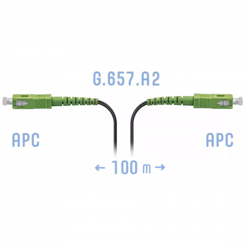 Патчкорд оптический FTTH SC/APC, кабель 604-01-01, 100 метров в Максэлектро