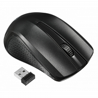 Мышь Оклик 485MW черный оптическая (1600dpi) беспроводная USB для ноутбука (3but) в Максэлектро