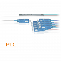 Делитель оптический планарный PLC-M-1x8, бескорпусный, разъемы SC/UPC в Максэлектро