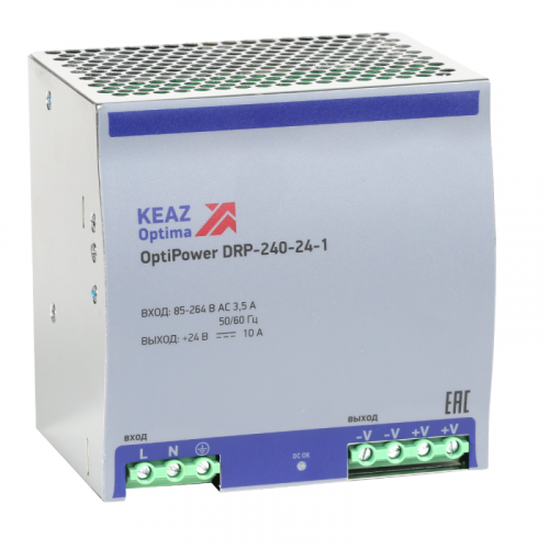 Блок питания OptiPower DRP-240-24-1 КЭАЗ 284549 в Максэлектро