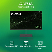 Монитор Digma 27" Progress 27P501Q черный IPS LED 5ms 16:9 HDMI M/M матовая 300cd 178гр/178гр 1440x2 в Максэлектро