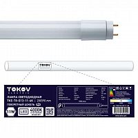 Лампа светодиодная 11Вт линейная T8 4000К G13 176-264В TOKOV ELECTRIC TKE-T8-G13-11-4K в Максэлектро