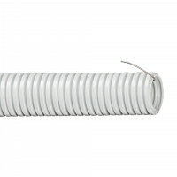 Труба гофрированная ПВХ d25мм с зондом сер. (уп.50м) ИЭК CTG20-25-K41-050I в Максэлектро