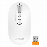 Мышь A4Tech Fstyler FG20 белый оптическая (2000dpi) беспроводная USB для ноутбука (4but) в Максэлектро