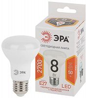 Лампа светодиодная R63-8w-827-E27 640лм ЭРА Б0020557 в Максэлектро