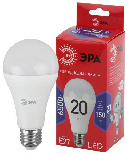 Лампа светодиодная RED LINE LED A65-20W-865-E27 R 20Вт A65 груша 6500К холод. бел. E27 Эра Б0045326 в Максэлектро