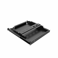 Полка выдвижная для монитора в шкафы глубиной 800мм (глубина полки 550мм), цвет черный (SNR-SHELF-MONITOR-550) в Максэлектро