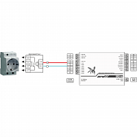 Розетка управляемая SNR-SMART-DIN-A, (NO) контакт в Максэлектро