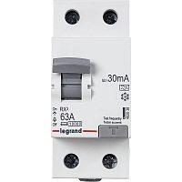 Выключатель дифференциального тока (УЗО) 2п 63А 30мА тип A RX3 Leg 402038 в Максэлектро