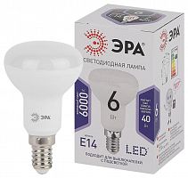 Лампа светодиодная LED R50-6W-860-E14 R50 6Вт рефлектор E14 холод. бел. ЭРА Б0048023 в Максэлектро
