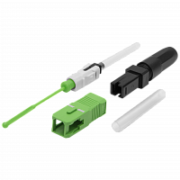 Разъем оптический FiberFox "Splice-On Connector" SC/APC для кабеля 2,0 х 3.0, уп. 5 шт. в Максэлектро