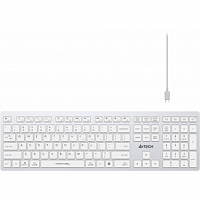 Клавиатура A4Tech Fstyler FBX50C белый USB беспроводная BT/Radio slim Multimedia (FBX50C WHITE) в Максэлектро