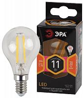 Лампа светодиодная филаментная F-LED P45-11w-827-E14 P45 11Вт шар E14 тепл. бел. ЭРА Б0047012 в Максэлектро