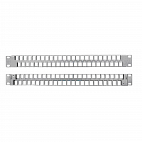Модульная патч-панель 19", 48 портов, Flat Type, 1U, для  модулей Keystone Jack (кроме KJ1-C2, KJ2-C5e, KJ2-C6, KJ2-C6A) в Максэлектро