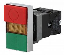 Кнопка управления LAY5-BW8465 I-O сдвоенная с подсветкой BBD40-BW-K51E ЭРА Б0045628 в Максэлектро