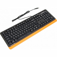 Клавиатура A4Tech Fstyler FK10 черный/оранжевый USB в Максэлектро