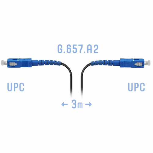 Патчкорд оптический FTTH SC/UPC, кабель 604-02-01, 3 метра в Максэлектро