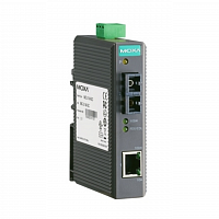 Медиаконвертер Ethernet 10/100BaseTX в 100BaseFX (одномодовое оптоволокно, разъем SC), WDM-B (передача по одной жиле) в металлическом корпусе в Максэлектро