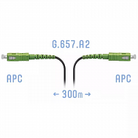 Патчкорд оптический FTTH SC/APC, кабель 604-04-01, 300 метров в Максэлектро
