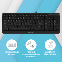 Клавиатура A4Tech Fstyler FK15 черный USB (FK15 BLACK) в Максэлектро