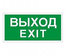 Пиктограмма "Выход/Exit" ПЭУ 011 242х50 PC-M (уп.2шт) СТ 2502000790 в Максэлектро