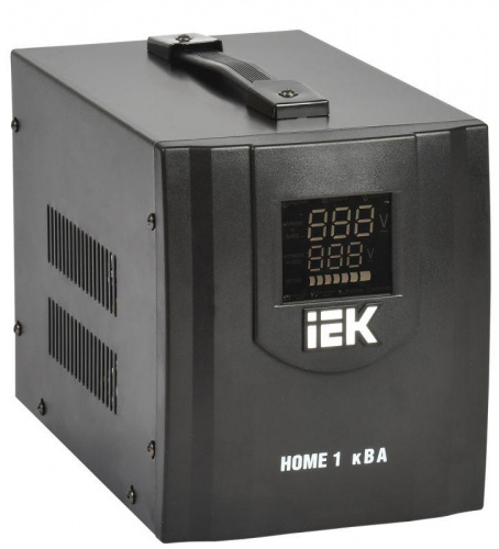 Стабилизатор напряжения HOME СНР 1/220 1кВА переносной IEK IVS20-1-01000 в Максэлектро
