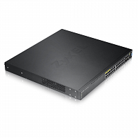 Коммутатор ZYXEL XGS3700-24HP 24 port Layer 2/3 Gigabit Datacenter Switch, PoE, 4x 10G в Максэлектро