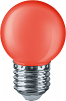 Лампа светодиодная 71 827 NLL-G45-1-230-R-E27 1Вт шар E27 176-264В красн. Navigator 71827 в Максэлектро