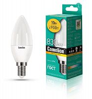Лампа светодиодная LED10-C35/830/E14 10Вт 220В Camelion 13559 в Максэлектро