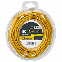 Трубка термоусадочная ТТУ нг-LS 4/2 желт. (уп.2м) IEK UDR12-004-002-002-K05-T в Максэлектро
