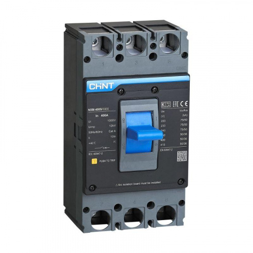 Выключатель автоматический 3п 400А 50кА NXM-400S (R) CHINT 131373 в Максэлектро