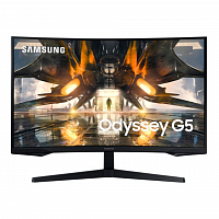 Монитор Samsung 32" Odyssey G5 S32AG552EI черный VA LED 3ms 16:9 HDMI матовая 2500:1 300cd 178гр/178гр 2560x1440 DisplayPort WQHD 5.7кг в Максэлектро