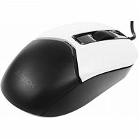 Мышь A4Tech Fstyler FM12S Panda белый/черный оптическая (1200dpi) silent USB (3but) в Максэлектро